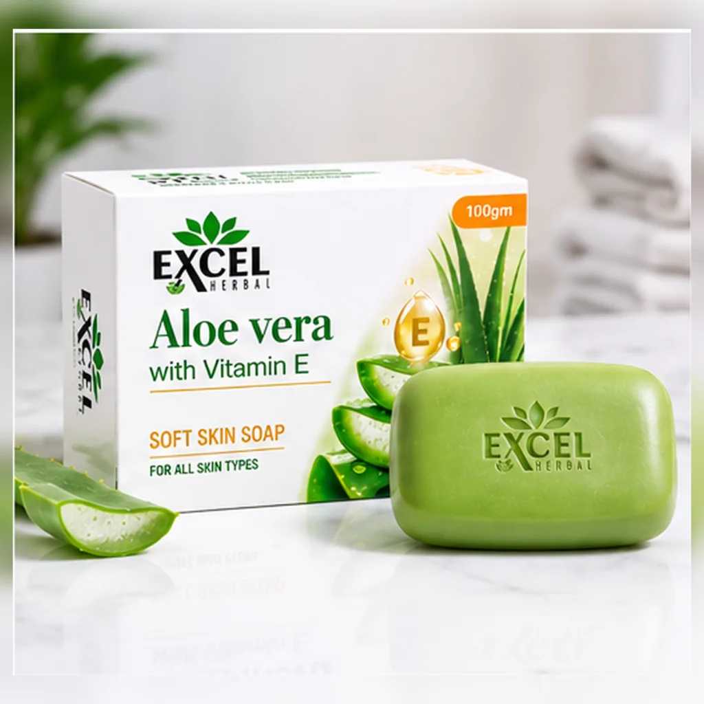 Excel Herbal Aloe Vera Soap (4 Pcs Set)