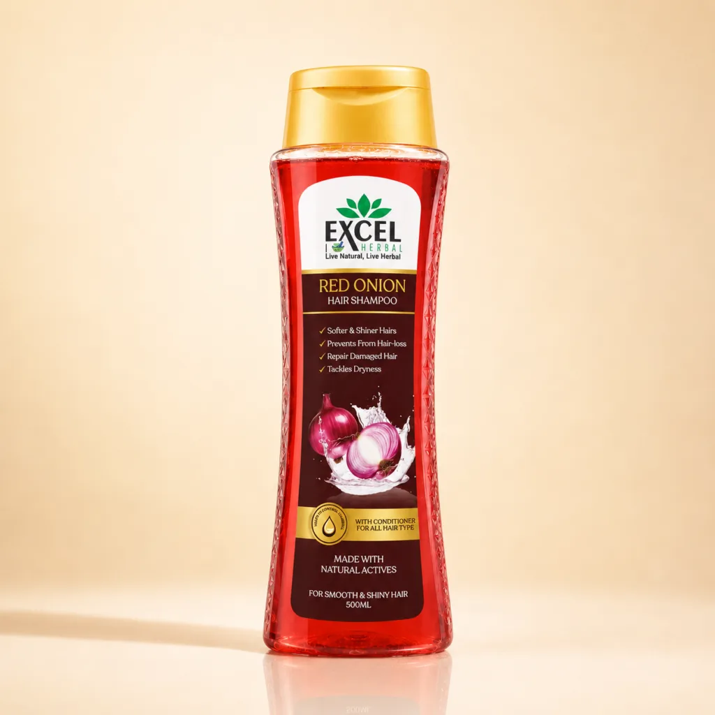 Excel Herbal Red Onion Hair Shampoo – 500 ml