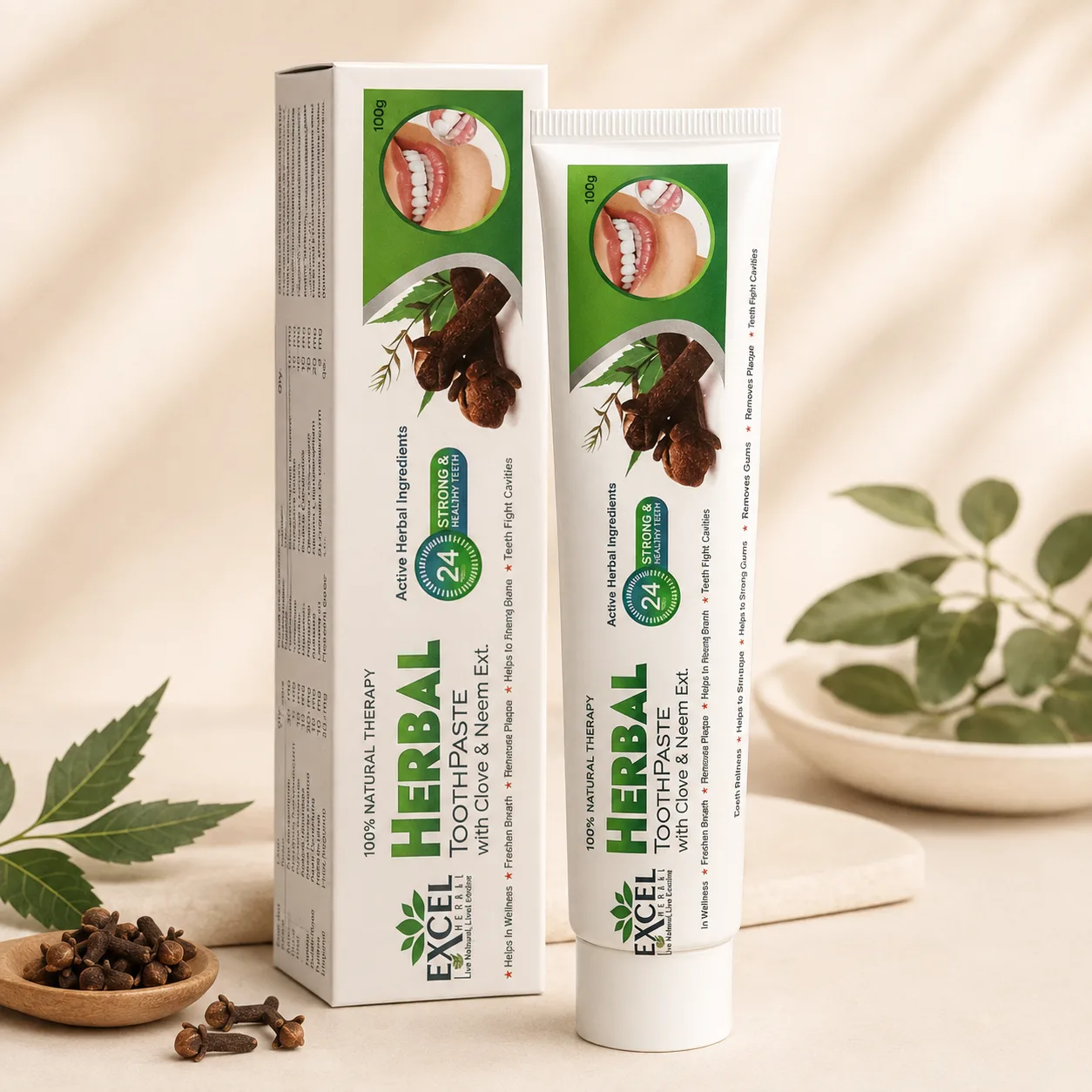 Excel Herbal Neem Toothpaste (3 pcs ) - Image 2
