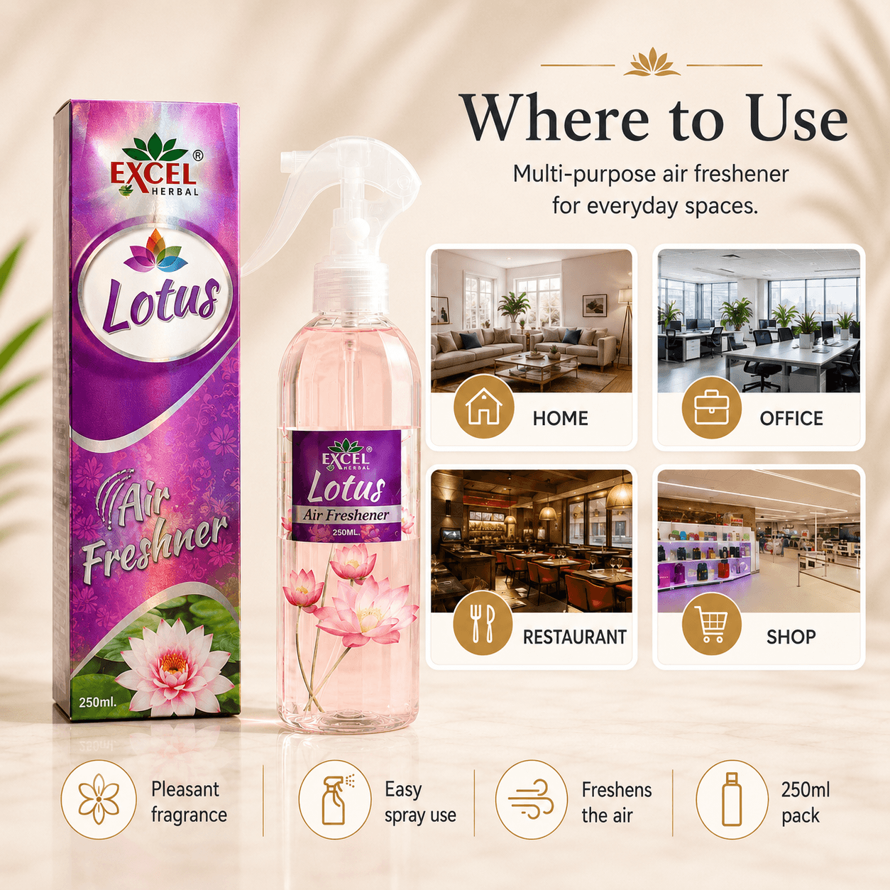 Excel Herbal Lotus Air Freshener - Image 4