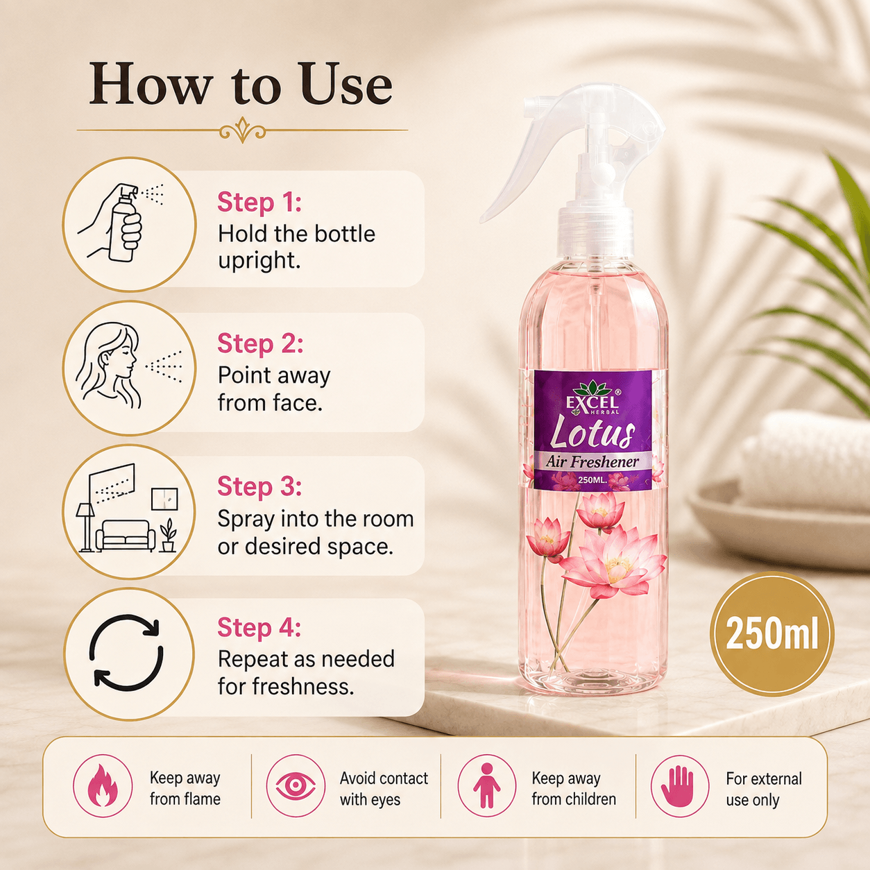 Excel Herbal Lotus Air Freshener - Image 5