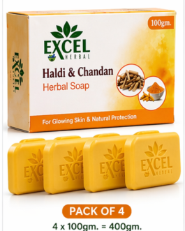 Excel Herbal Haldi chanden soap ( 4 pcs Set )