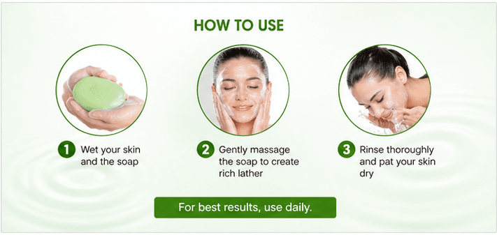 Excel Herbal Aloevera soap ( 4 Pcs Set ) - Image 4