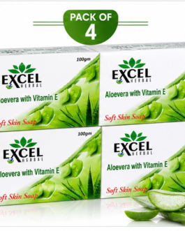 Excel Herbal Aloevera soap ( 4 Pcs Set )