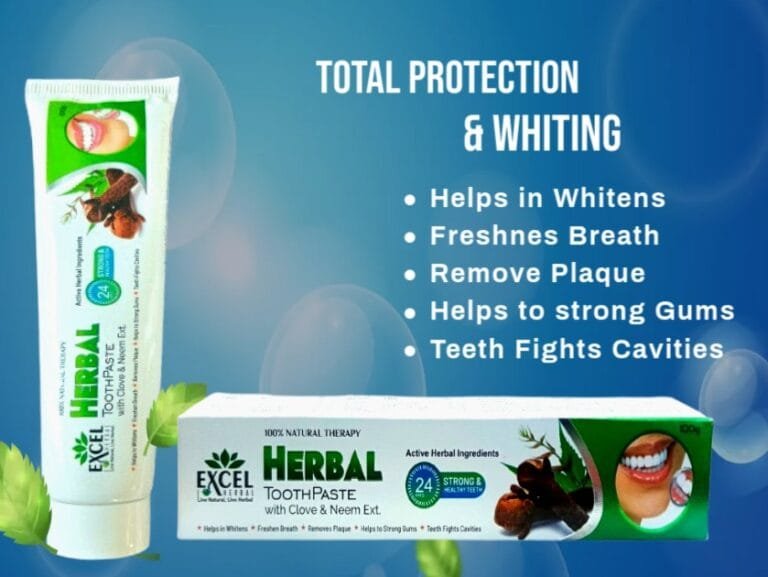 Excel Herbal Toothpaste pack shot – Ayurvedic dental care
