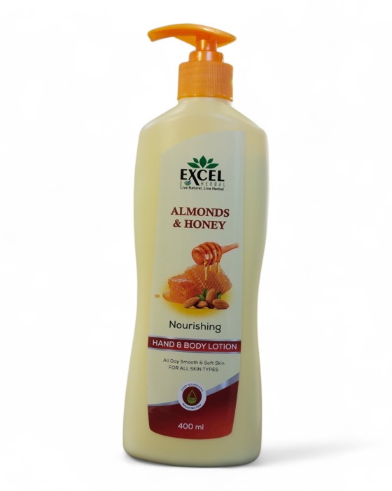Excel Herbal Almonds & Honey Nourishing Hand & Body Lotion – 400 ml