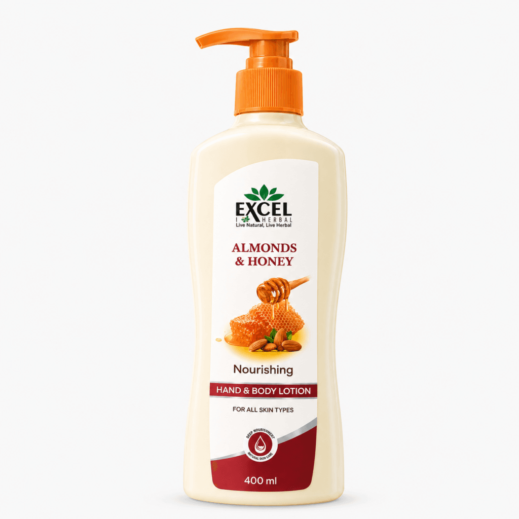 Excel Herbal Almonds & Honey Nourishing Hand & Body Lotion – 400 ml