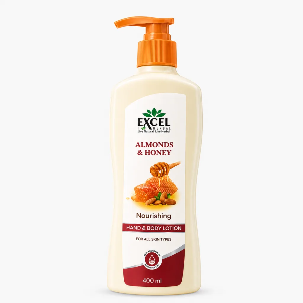 Excel Herbal Almonds & Honey Nourishing Hand & Body Lotion – 400 ml